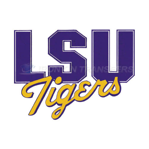 LSU Tigers Logo T-shirts Iron On Transfers N4921 - Click Image to Close